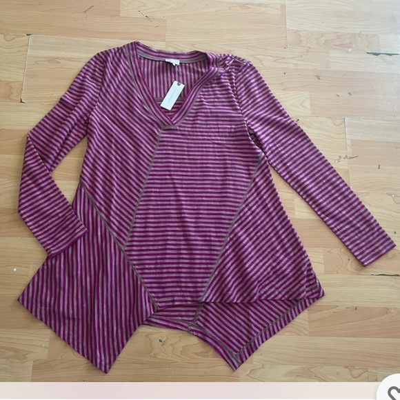NEW ANTHROPOLOGIE Postcard long sleeve top size XS - Picture 1 of 3